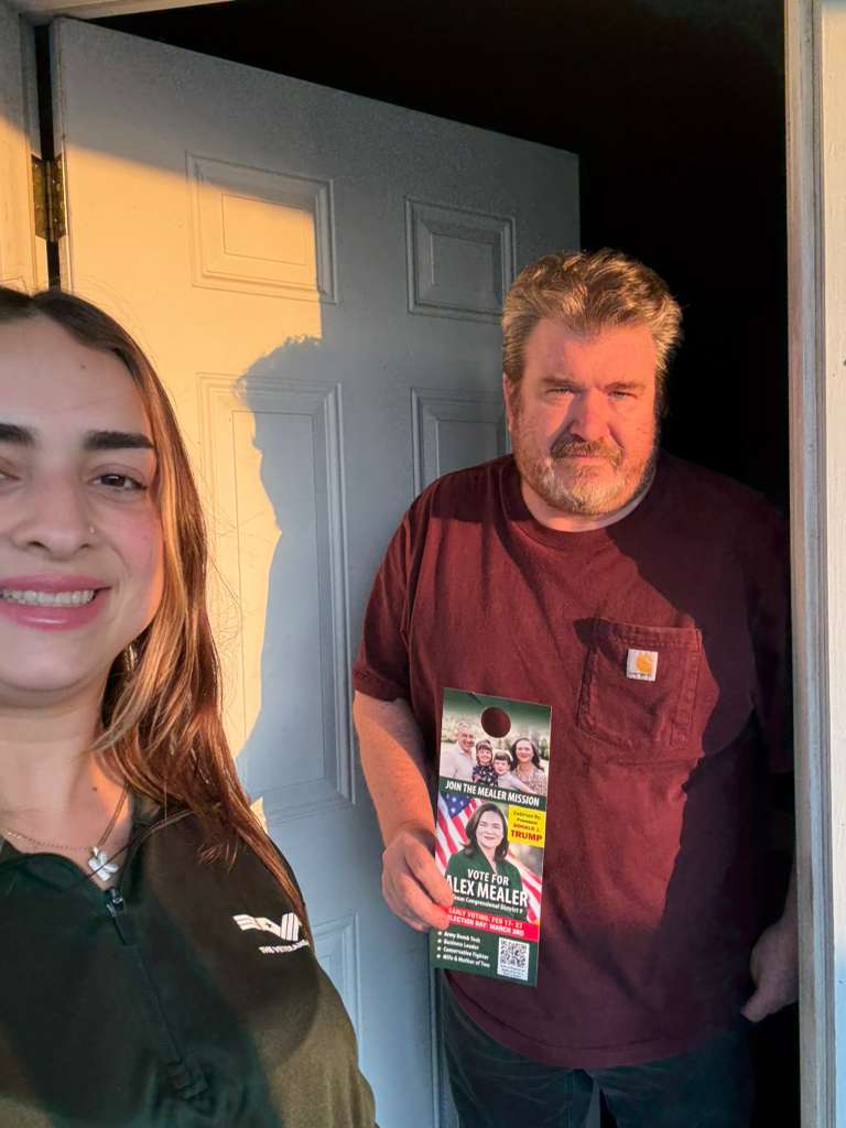 Field team representing a campaign
